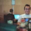Carlos Ospina working on a Contribution Day at DrupalCon