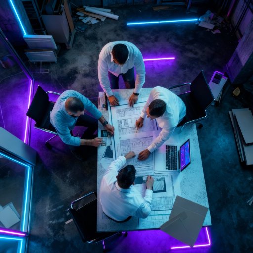 People working together over a Design